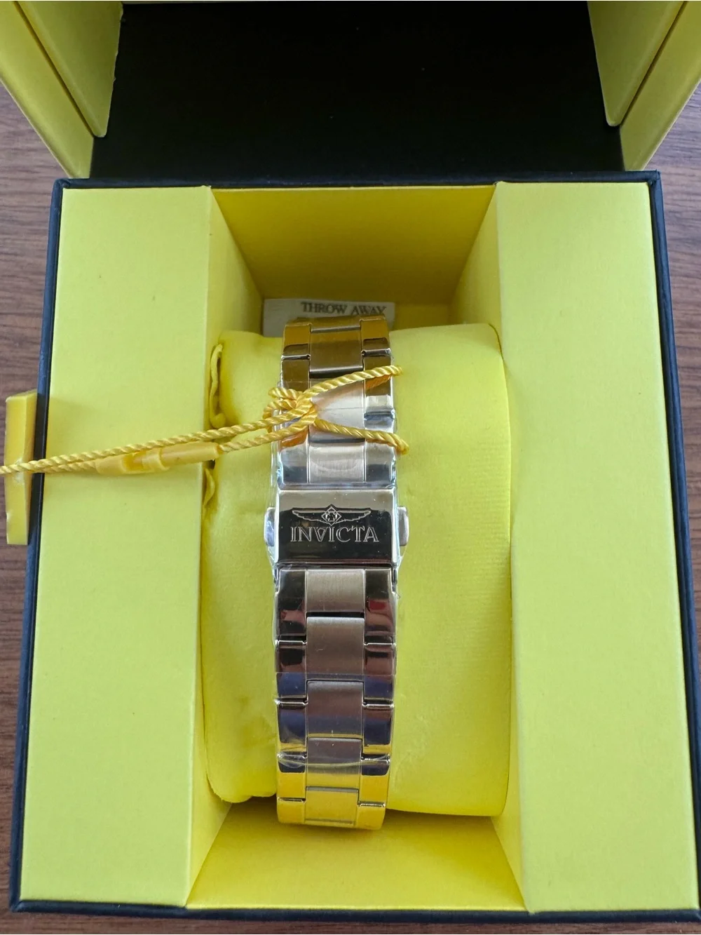 Angel Lady Invicta Gold-Tone Bracelet Watch with Pink Dial & Crystal Bezel 38mm